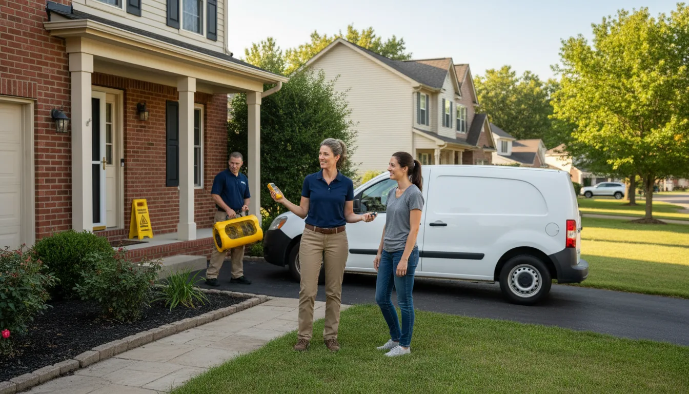 Water restoration image for Dehumidification And Cleanup Services in Rockbridge, OH